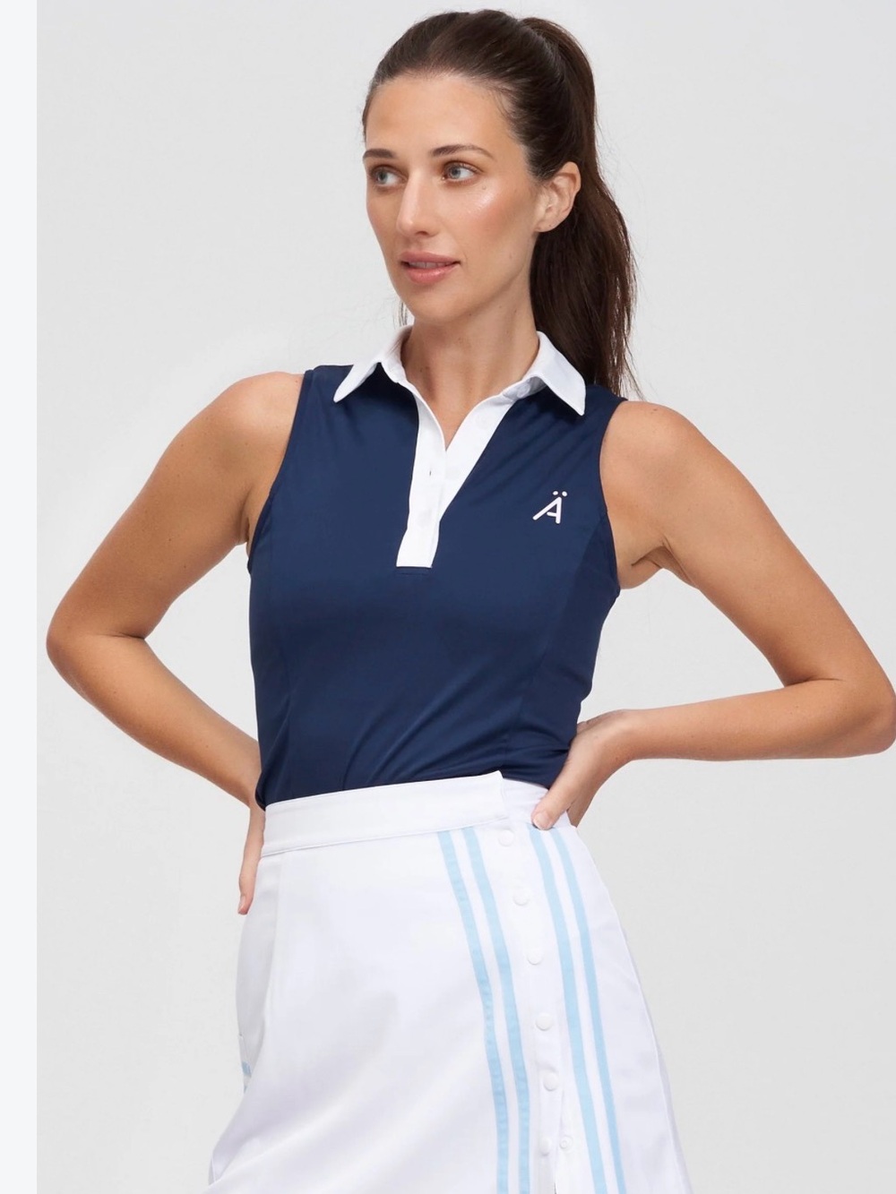 Bundle of ALSKA GOLF Sleeveless Polo Top and Skirt XS